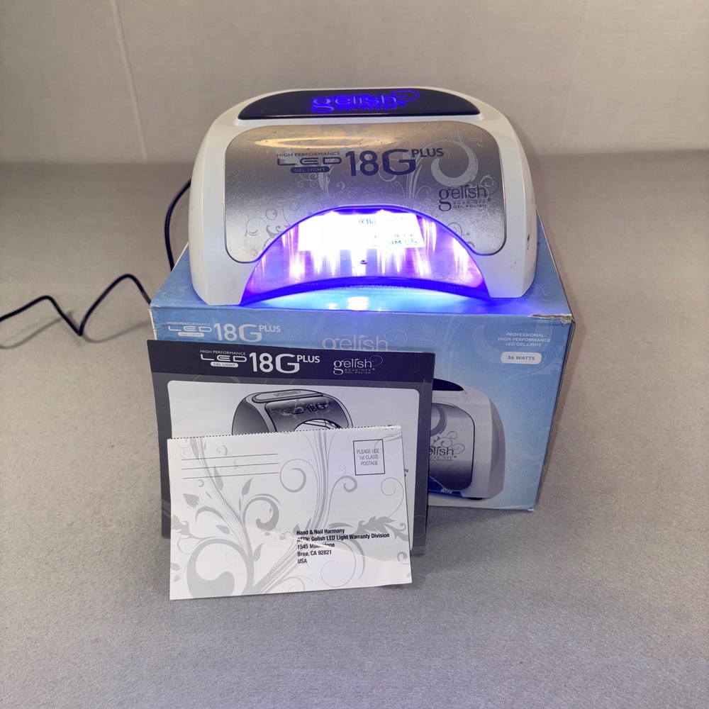 Gelish 18G Plus High Performance LED Gel Light 36W Professional  Nail Lamp